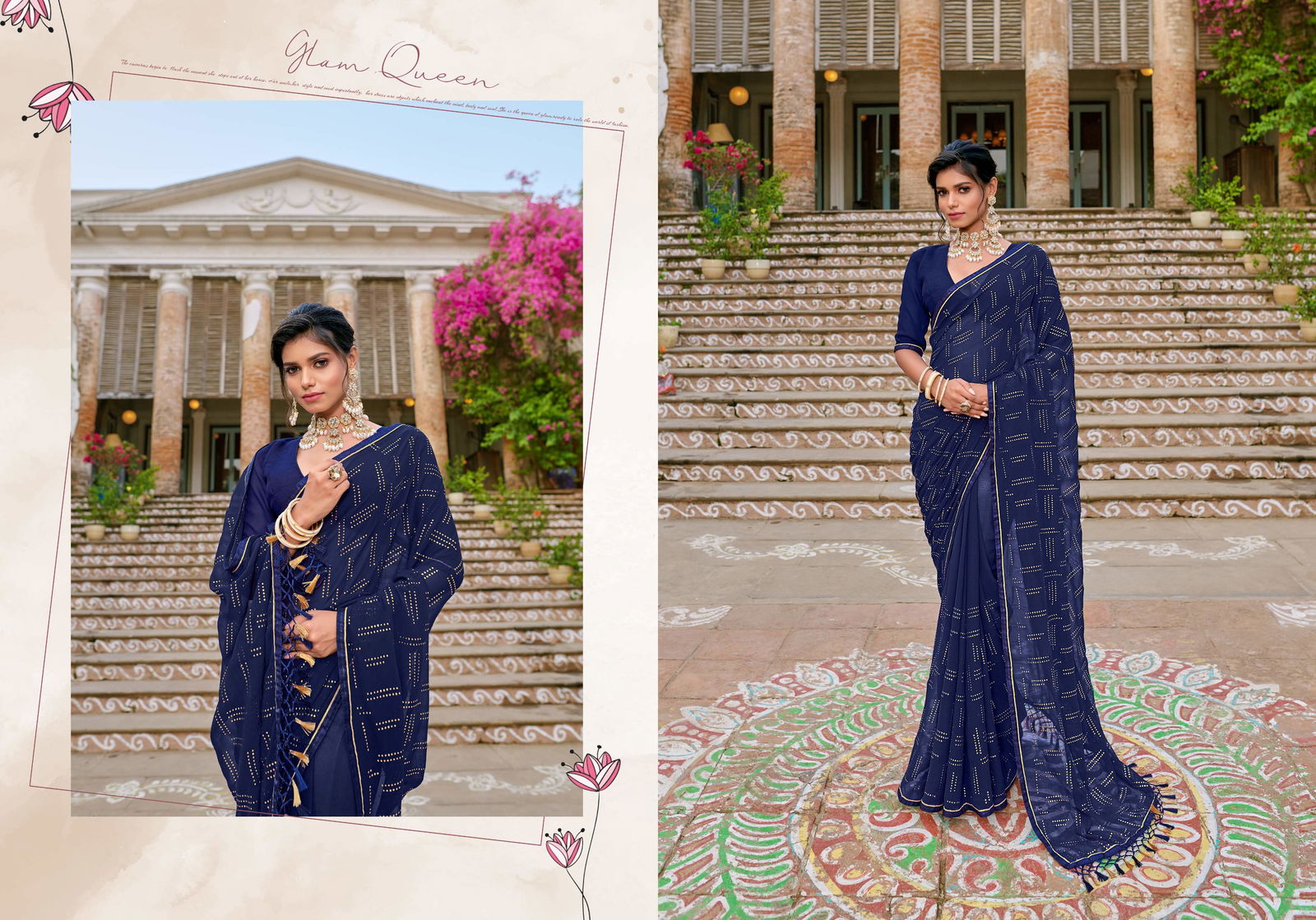 Ynf Dhisya New Fancy Stylish Ethnic Wear Georgette Saree Collection